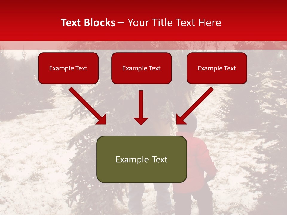 Taking Home The Christmas Tree PowerPoint Template