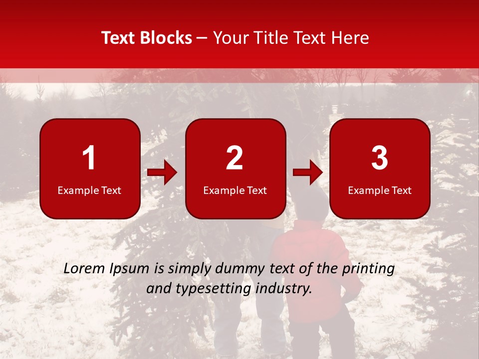 Taking Home The Christmas Tree PowerPoint Template