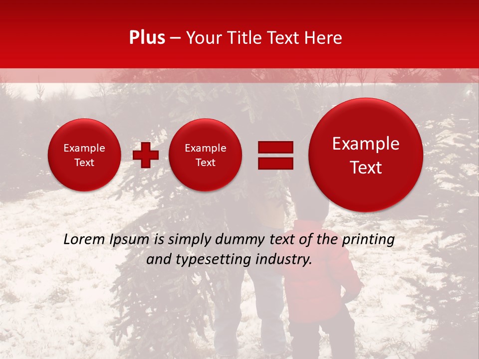 Taking Home The Christmas Tree PowerPoint Template
