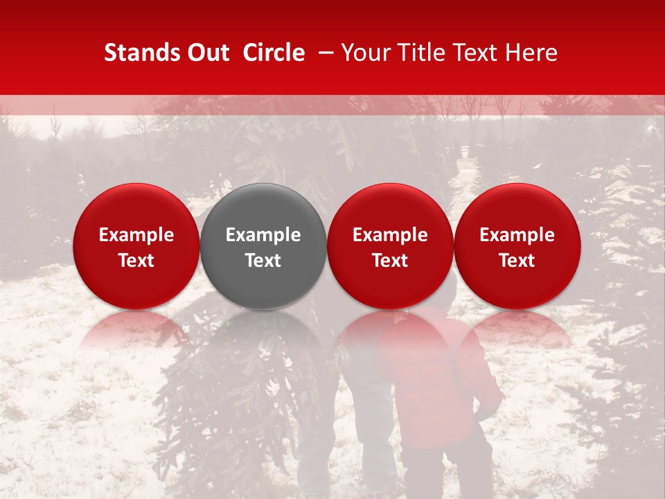 Taking Home The Christmas Tree PowerPoint Template