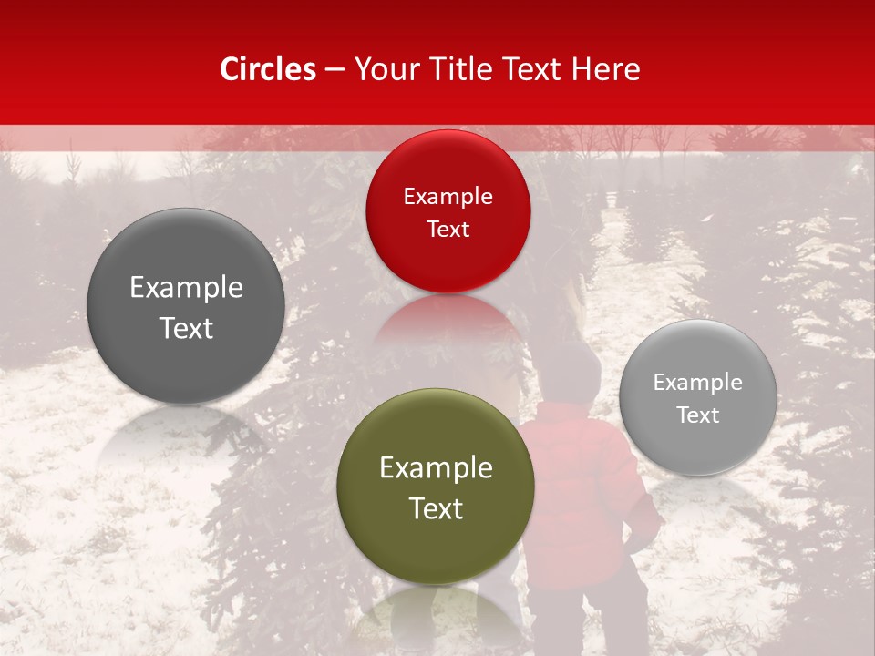 Taking Home The Christmas Tree PowerPoint Template