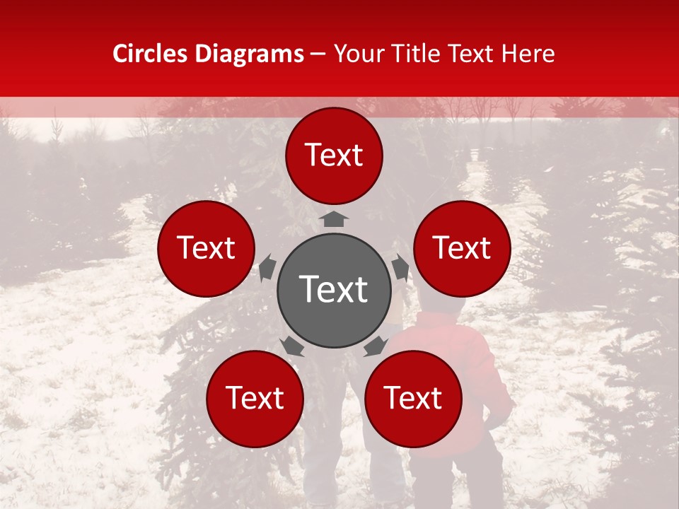 Taking Home The Christmas Tree PowerPoint Template