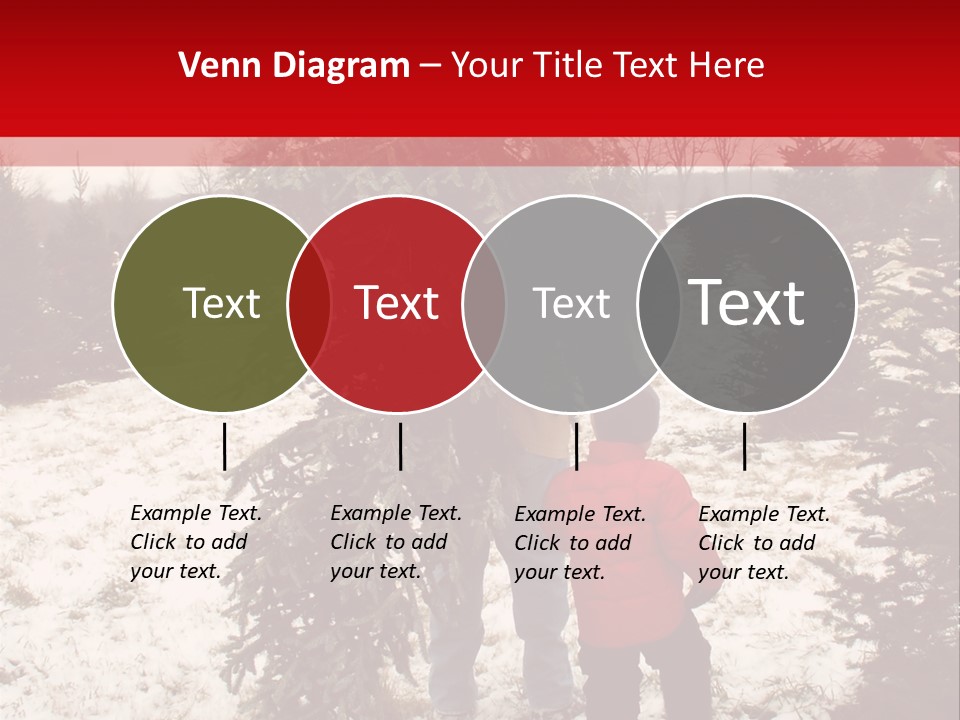 Taking Home The Christmas Tree PowerPoint Template
