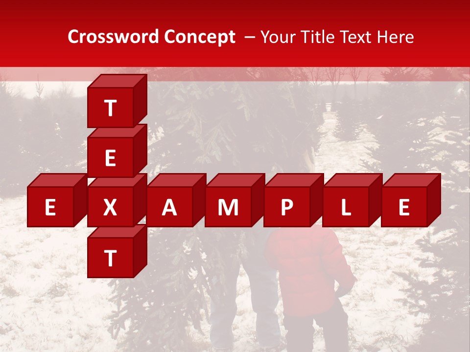 Taking Home The Christmas Tree PowerPoint Template