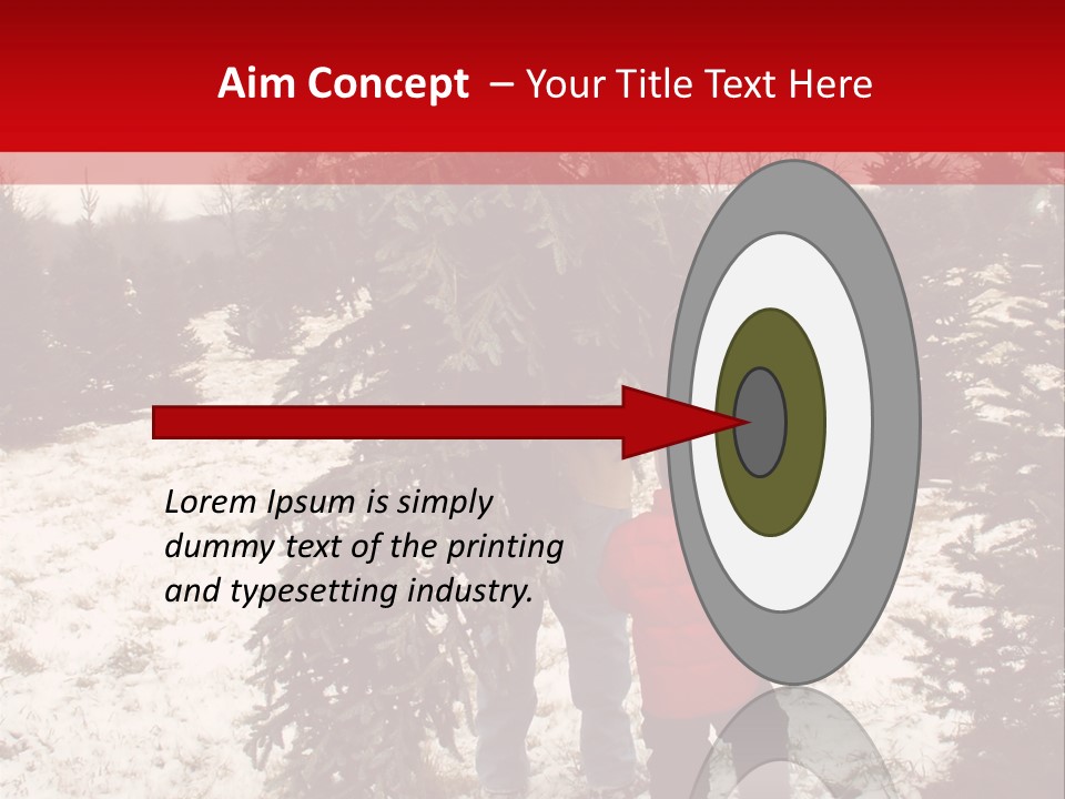 Taking Home The Christmas Tree PowerPoint Template