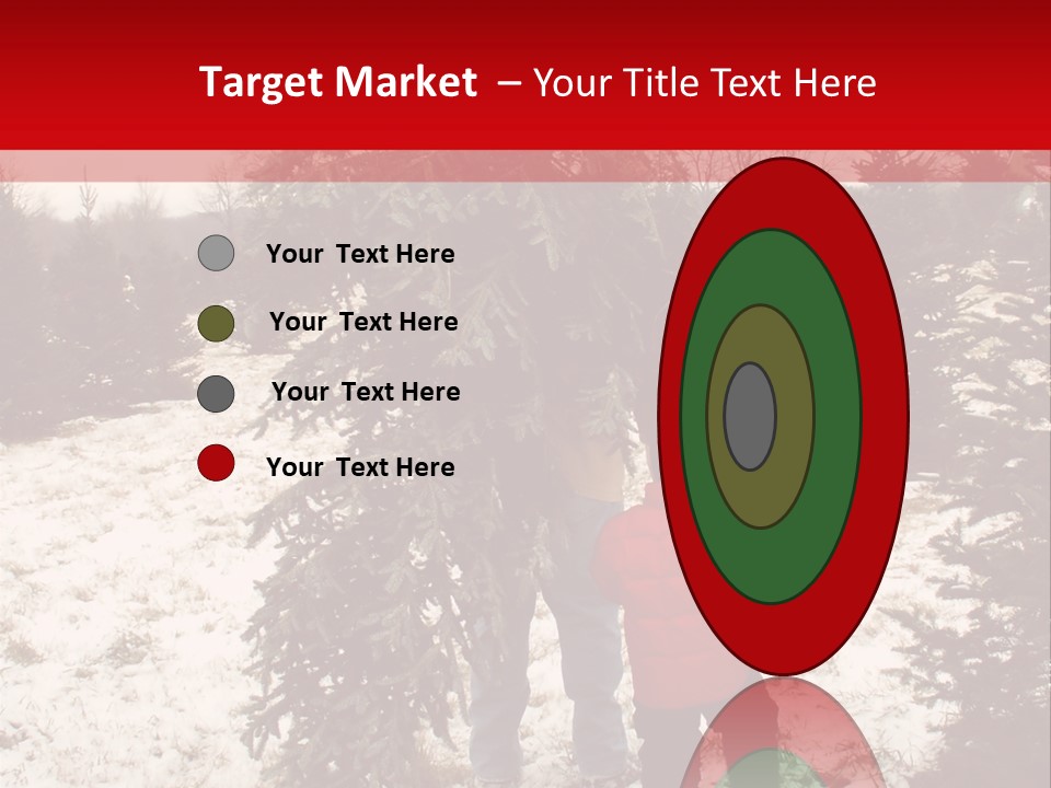 Taking Home The Christmas Tree PowerPoint Template