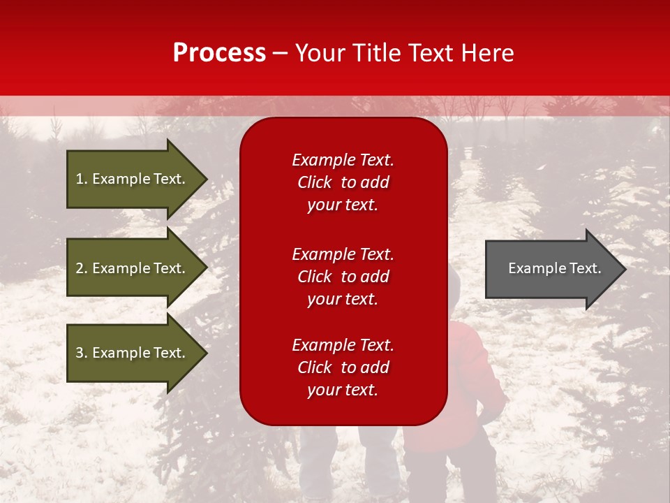 Taking Home The Christmas Tree PowerPoint Template