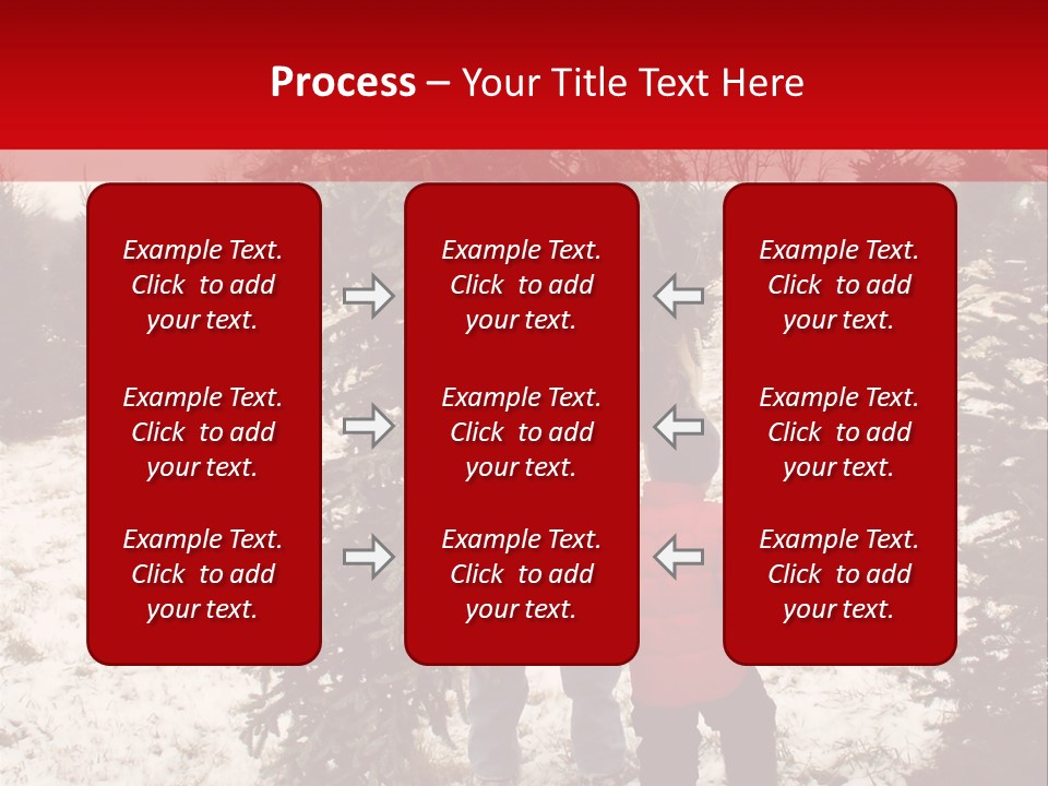 Taking Home The Christmas Tree PowerPoint Template