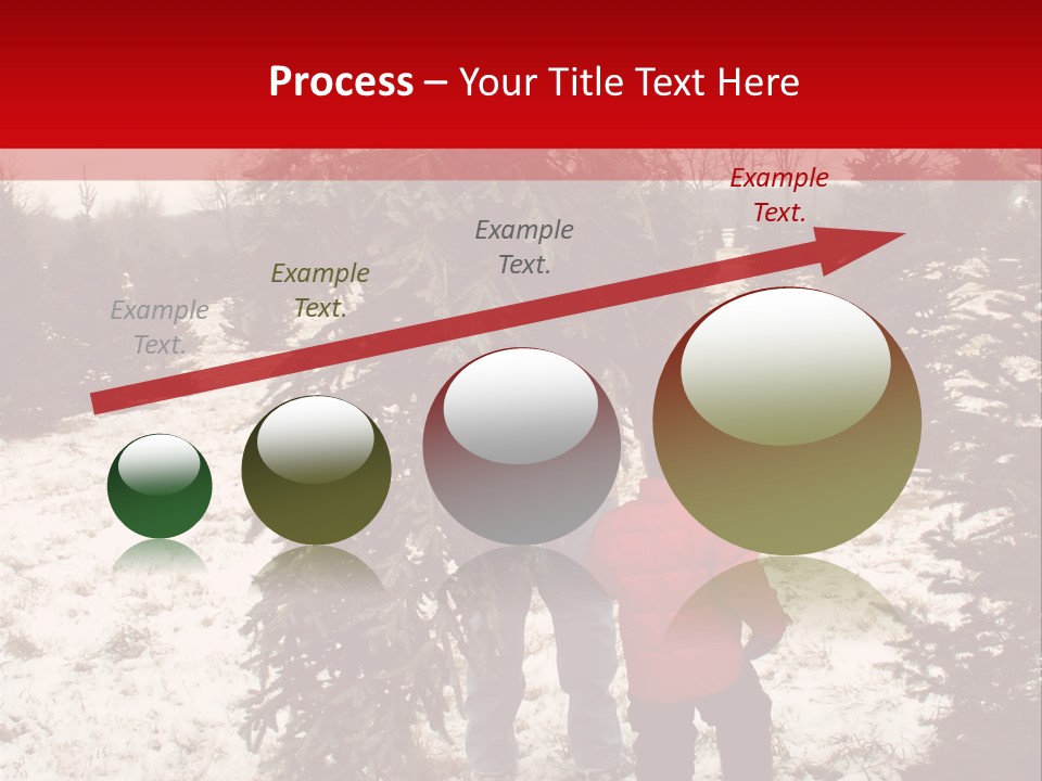 Taking Home The Christmas Tree PowerPoint Template