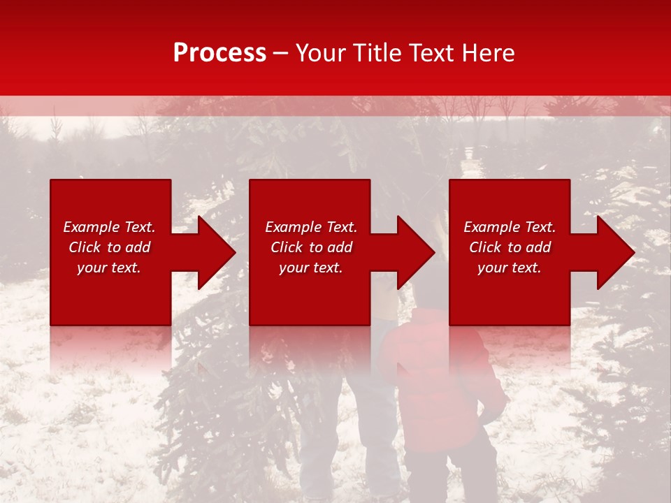 Taking Home The Christmas Tree PowerPoint Template