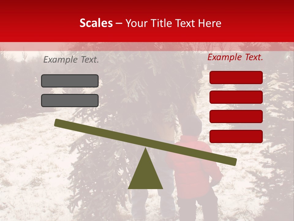 Taking Home The Christmas Tree PowerPoint Template