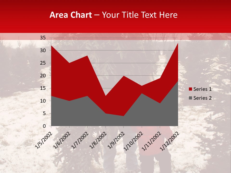 Taking Home The Christmas Tree PowerPoint Template