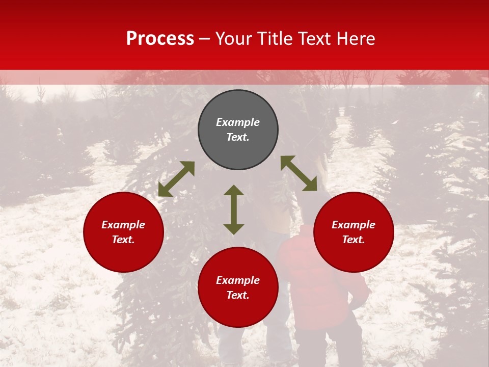 Taking Home The Christmas Tree PowerPoint Template