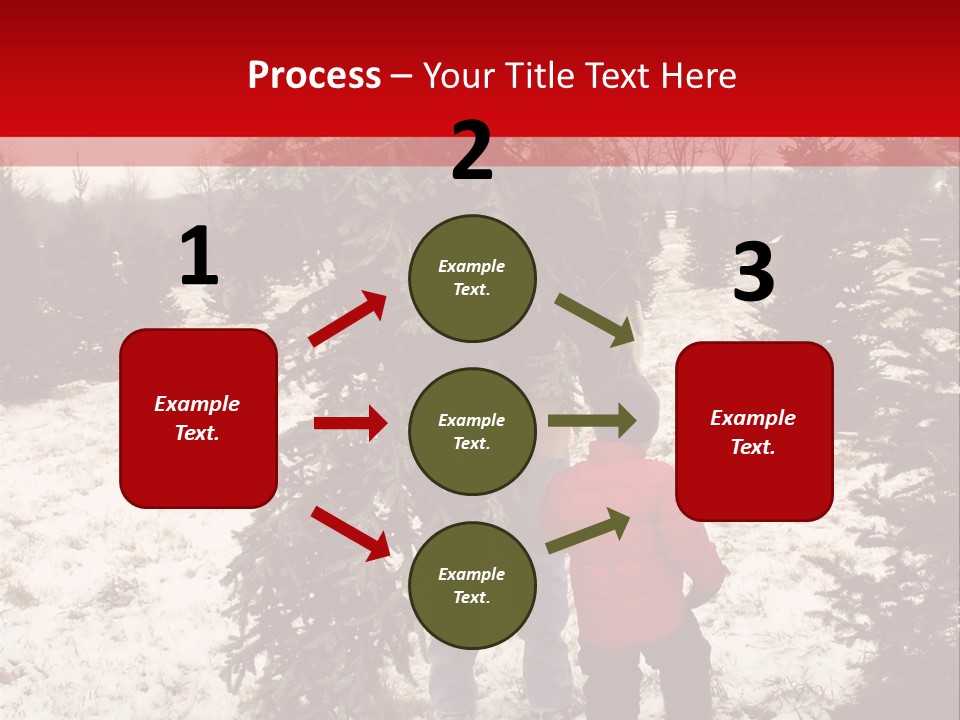 Taking Home The Christmas Tree PowerPoint Template