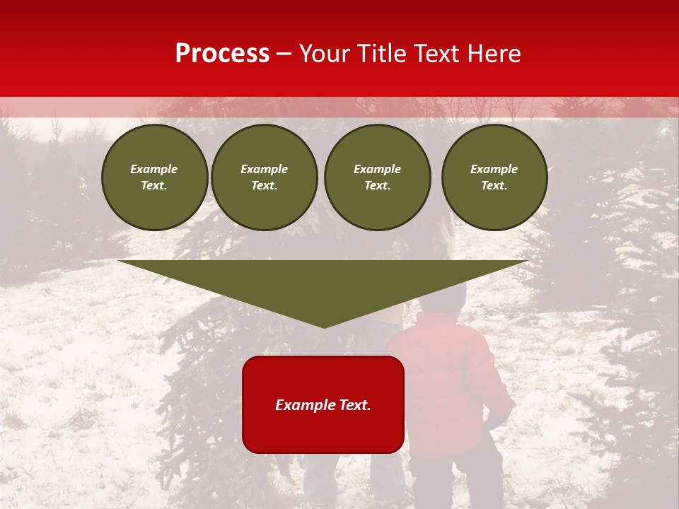 Taking Home The Christmas Tree PowerPoint Template