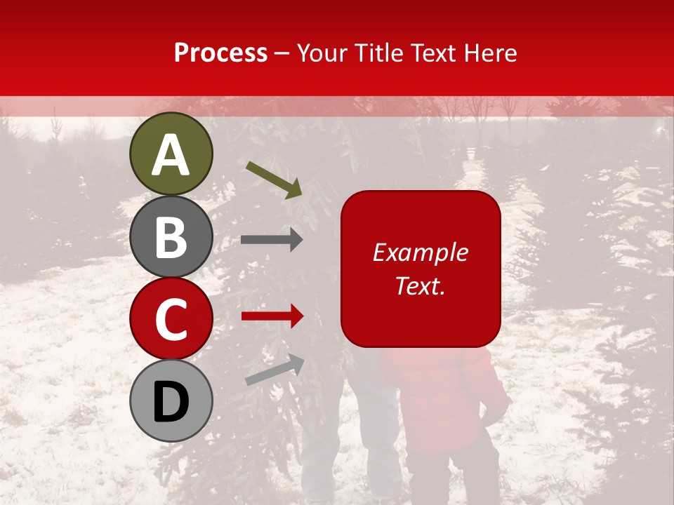 Taking Home The Christmas Tree PowerPoint Template