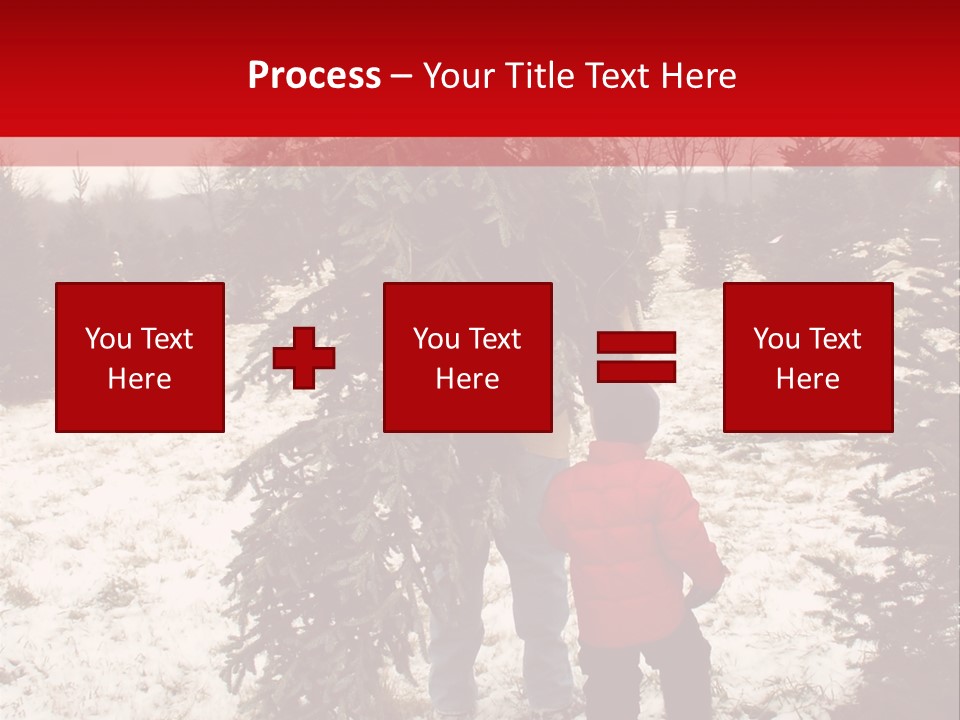 Taking Home The Christmas Tree PowerPoint Template