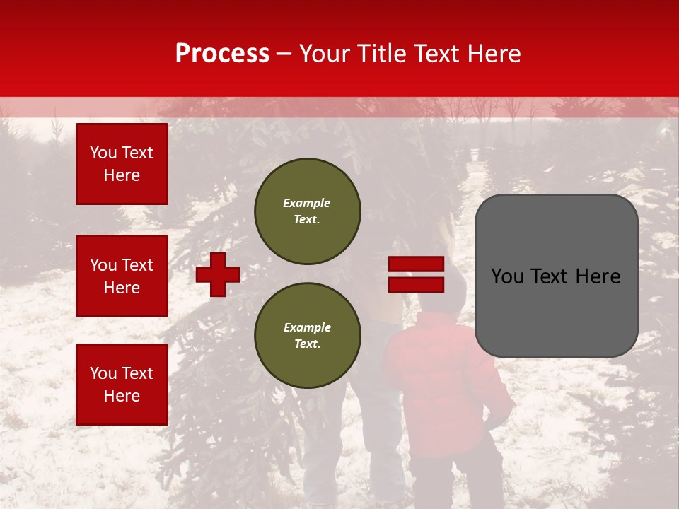 Taking Home The Christmas Tree PowerPoint Template