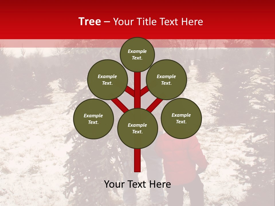 Taking Home The Christmas Tree PowerPoint Template