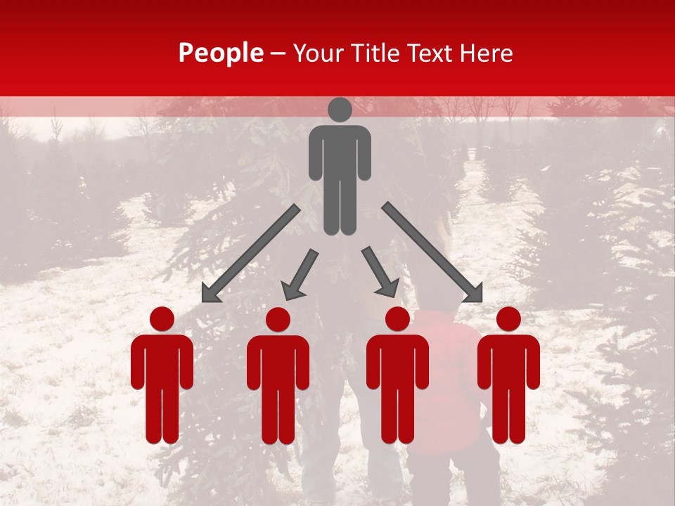 Taking Home The Christmas Tree PowerPoint Template