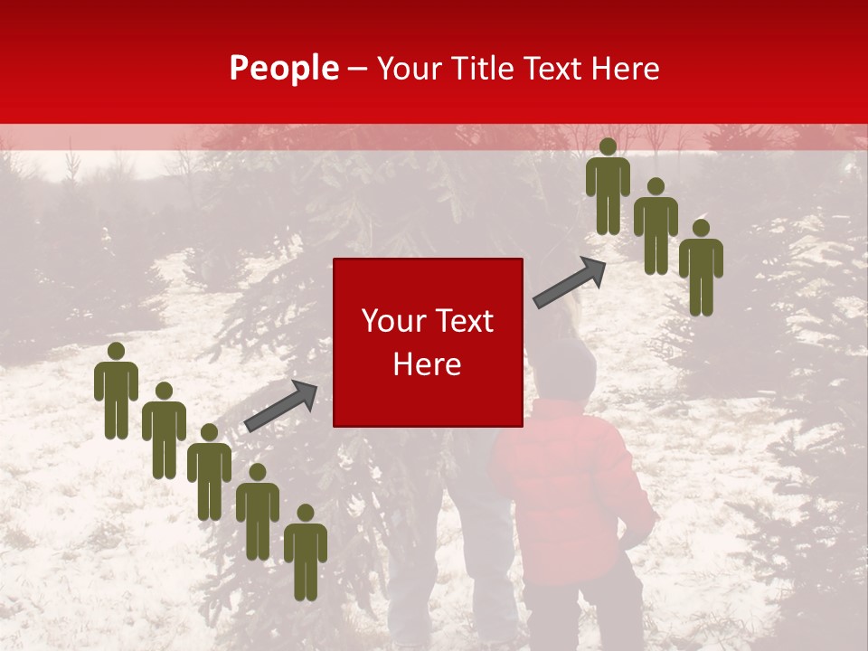 Taking Home The Christmas Tree PowerPoint Template
