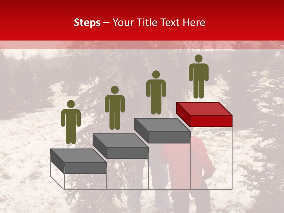 Taking Home The Christmas Tree PowerPoint Template