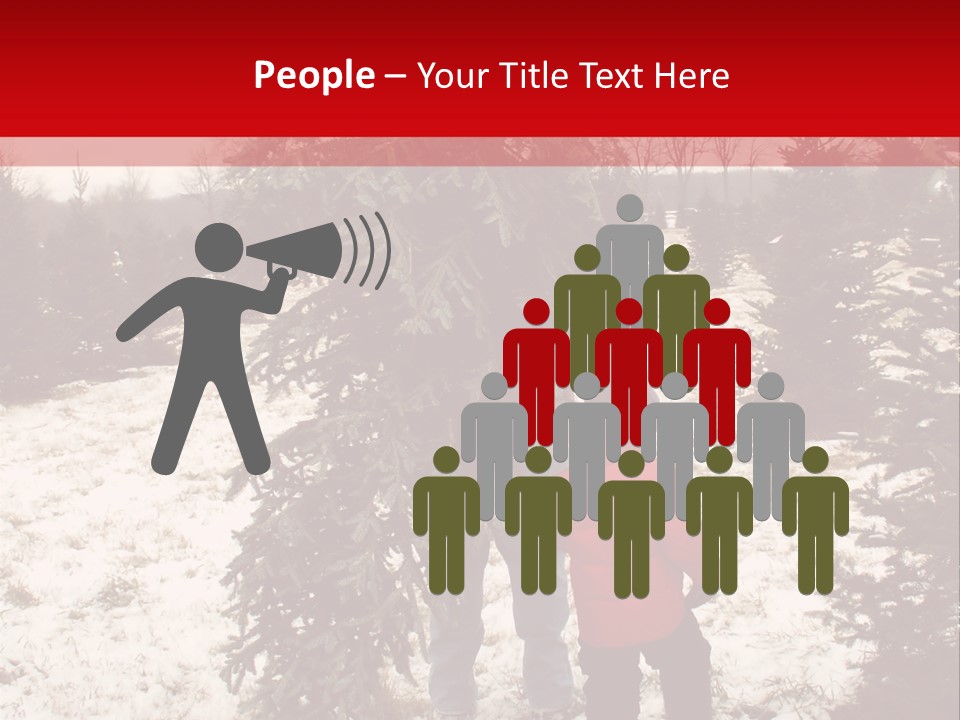 Taking Home The Christmas Tree PowerPoint Template