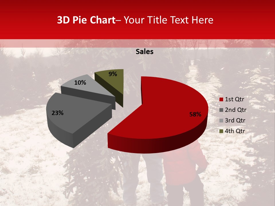 Taking Home The Christmas Tree PowerPoint Template