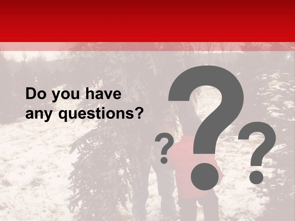 Taking Home The Christmas Tree PowerPoint Template