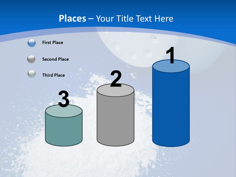 Spilled Baby Powder PowerPoint Template