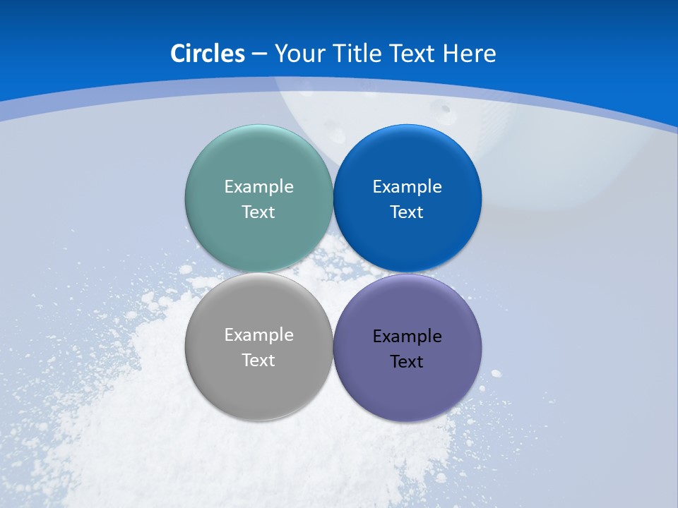 Spilled Baby Powder PowerPoint Template