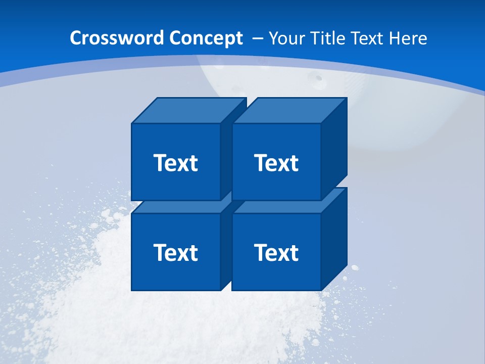 Spilled Baby Powder PowerPoint Template