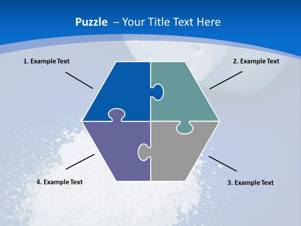 Spilled Baby Powder PowerPoint Template