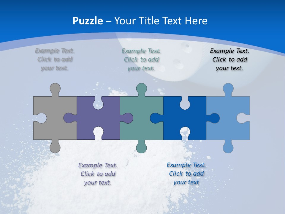 Spilled Baby Powder PowerPoint Template