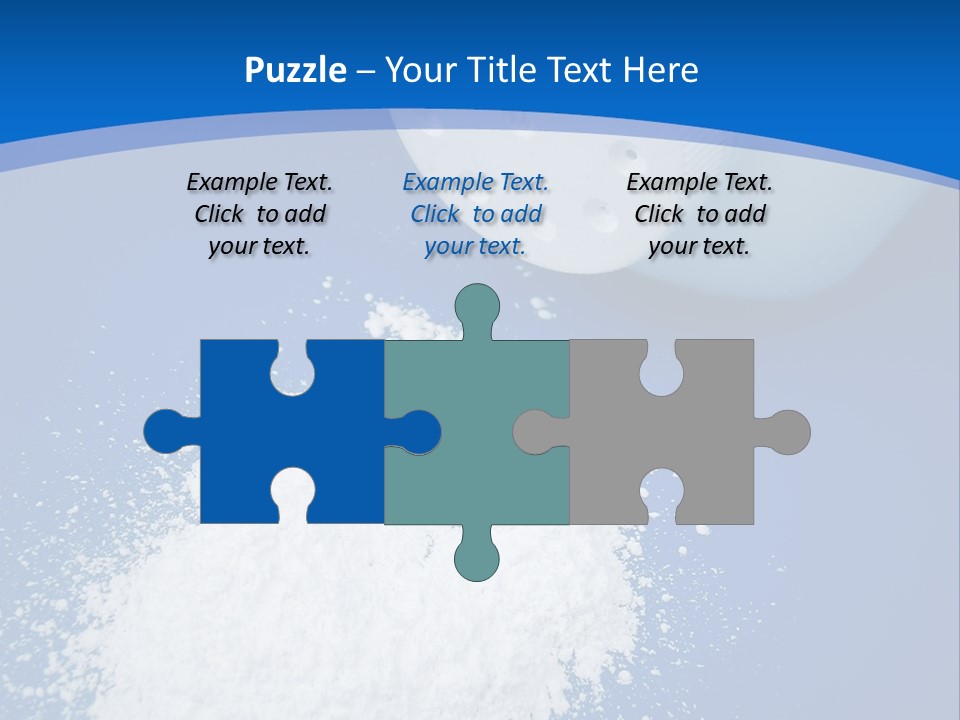 Spilled Baby Powder PowerPoint Template