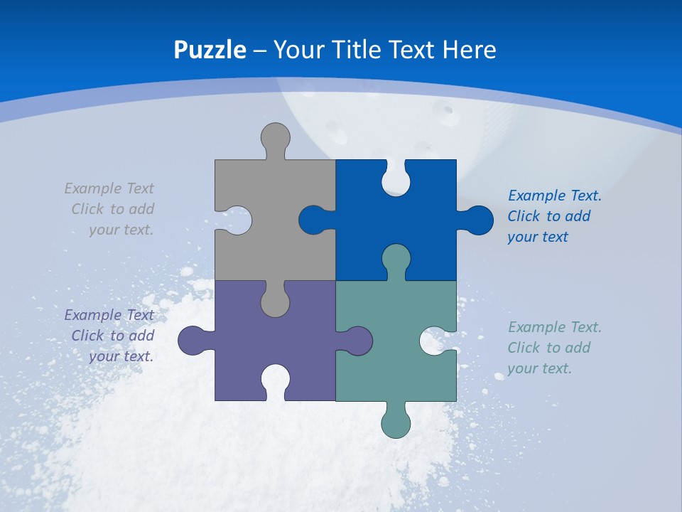 Spilled Baby Powder PowerPoint Template