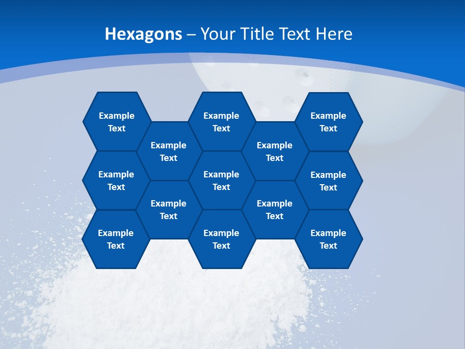 Spilled Baby Powder PowerPoint Template
