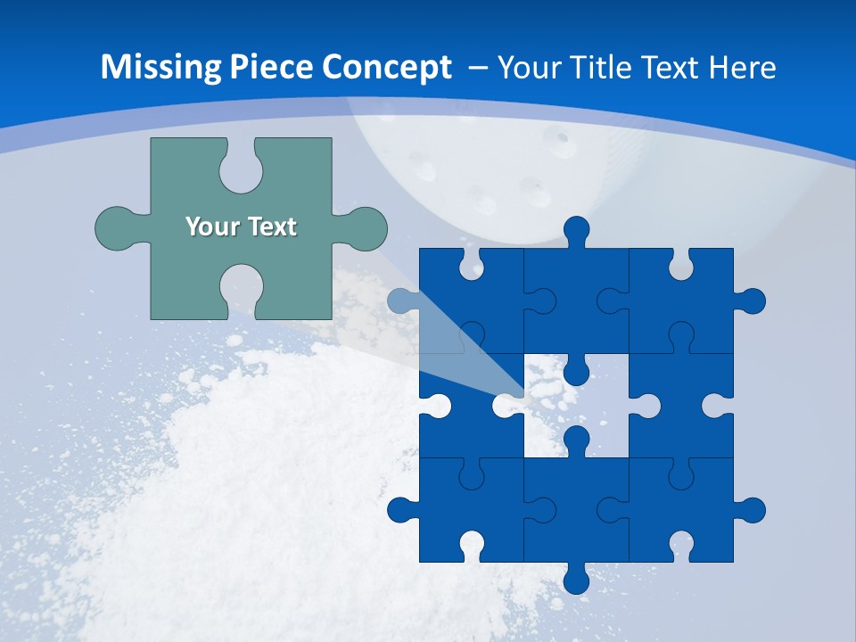 Spilled Baby Powder PowerPoint Template