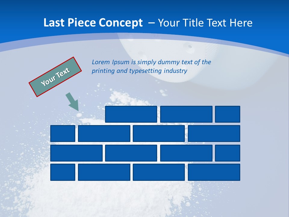Spilled Baby Powder PowerPoint Template