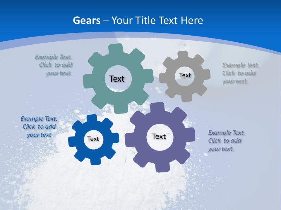 Spilled Baby Powder PowerPoint Template