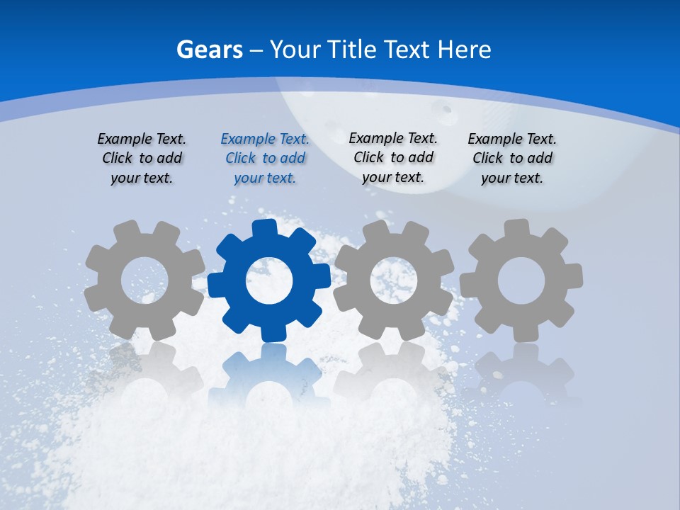 Spilled Baby Powder PowerPoint Template