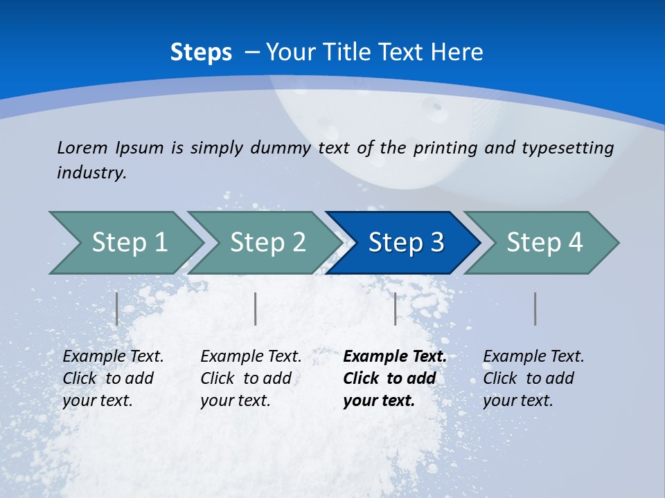 Spilled Baby Powder PowerPoint Template