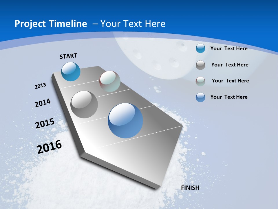 Spilled Baby Powder PowerPoint Template