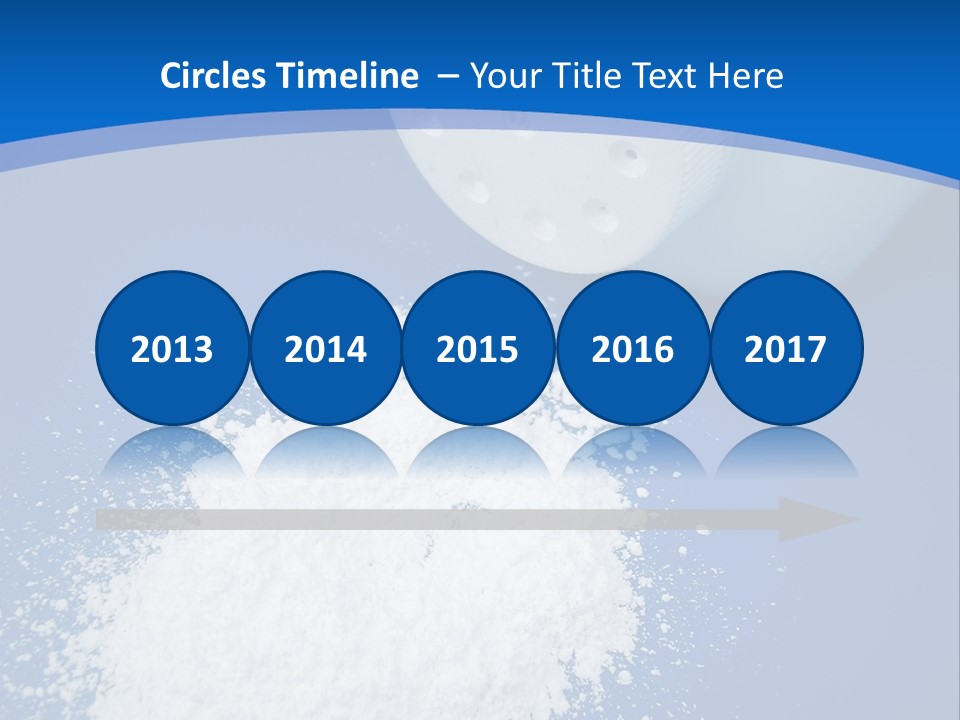 Spilled Baby Powder PowerPoint Template