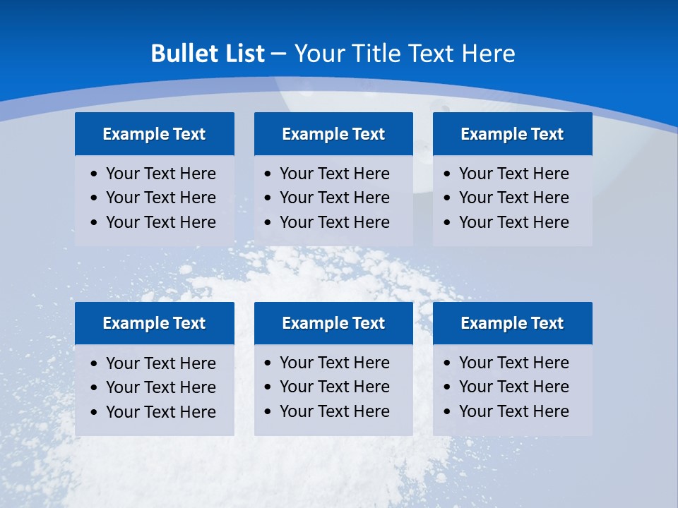 Spilled Baby Powder PowerPoint Template