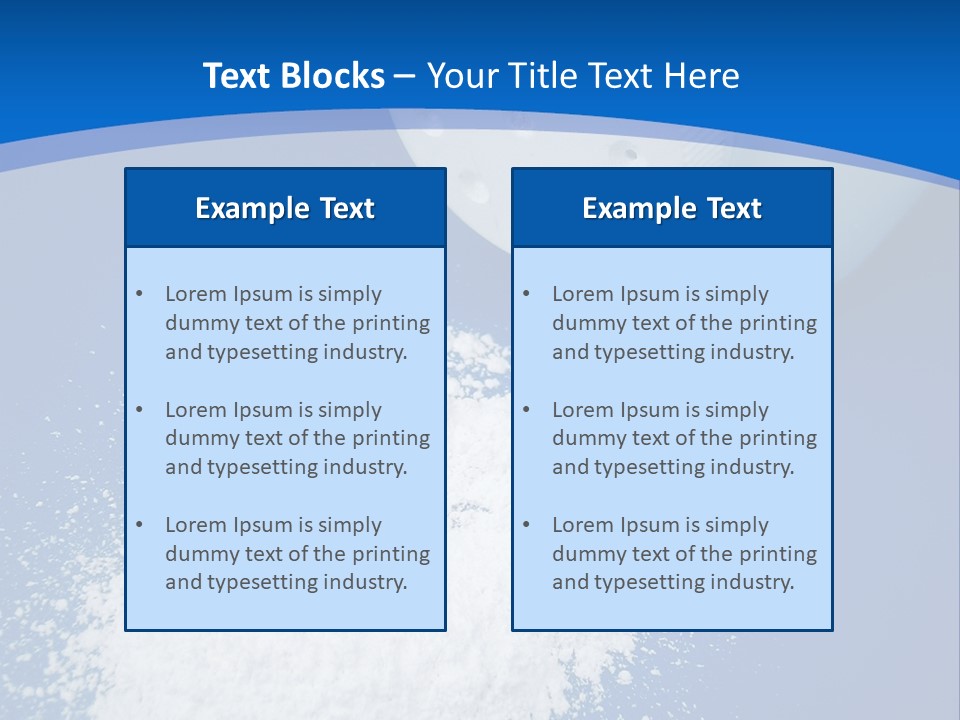 Spilled Baby Powder PowerPoint Template