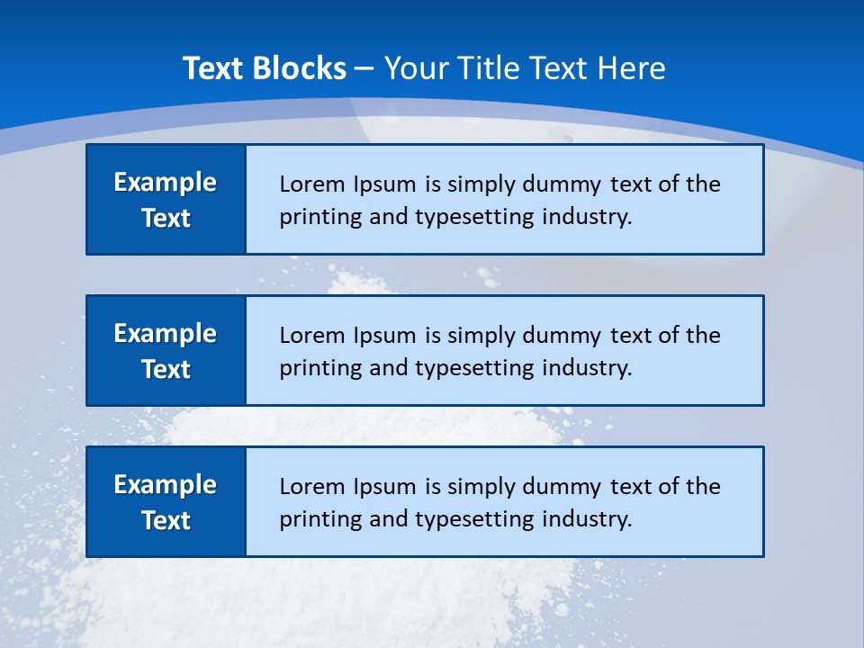 Spilled Baby Powder PowerPoint Template