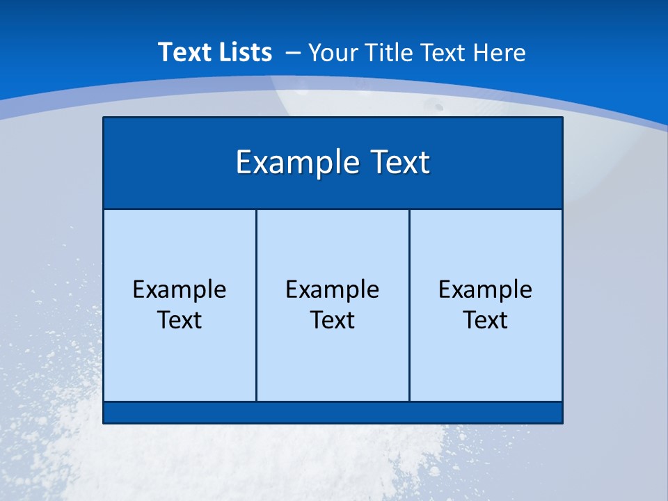 Spilled Baby Powder PowerPoint Template