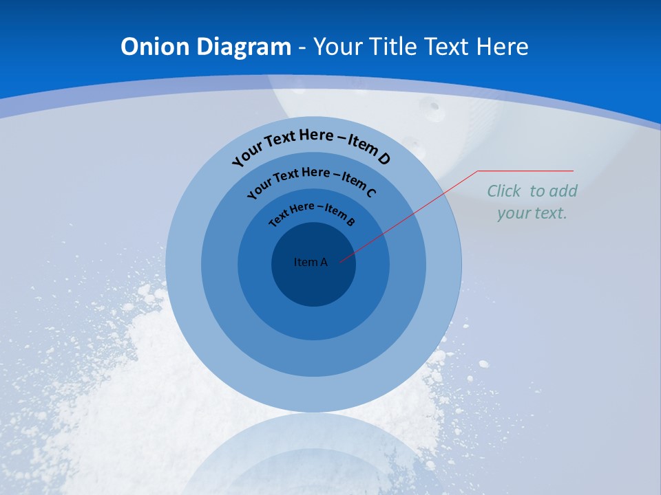 Spilled Baby Powder PowerPoint Template