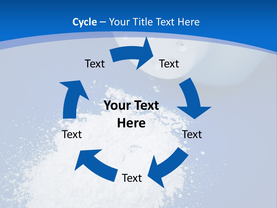 Spilled Baby Powder PowerPoint Template